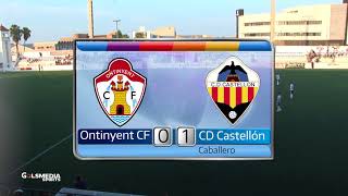 Ontinyent CF 2  1 CD Castellón 20182019 [upl. by Haral40]