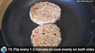 High Protein Tuna Burger Recipe [upl. by Jardena]