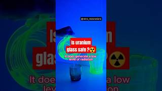 Is Uranium Glass Safe ☢️🤔 shorts science technology [upl. by Natsrik751]