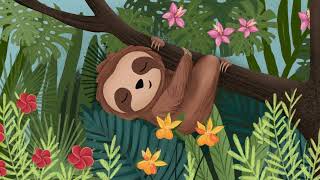 Mindful Breathing Meditation for Kids  Sloth Cartoon Video Relaxation Yoga for Children [upl. by Ydollem]