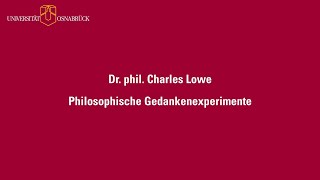 Philosophische Gedankenexperimente [upl. by Nahtanohj]