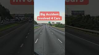 Freeway Accident Shocking Crash 4 CARS [upl. by Davy]