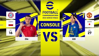 FINAL MUNDIAL DO EFOOTBALL  ZILO x UDI  CONSOLE [upl. by Wilton]