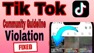 How to Remove Community Guideline Strike on Tiktok  Tiktok Community Guidelines Violation [upl. by Devan]