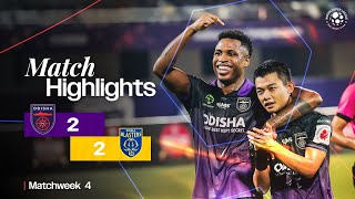 Match Highlights  Odisha FC 22 Kerala Blasters FC  MW 4  ISL 202425 [upl. by Ankney]