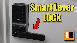 Eufy Smart Lever Lock C33 Review  For Door Knobs and Lever Locks [upl. by Odlanyar663]