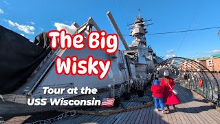 Tour at Nauticus Norfolk VA  USS Wisconsin [upl. by Fujio]