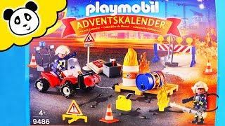 Playmobil Feuerwehr UNBOXING  Der große FEUERWEHR ADVENTSKALENDER  Spielzeug auspacken amp spielen [upl. by Sheeb744]