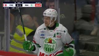 Rodrigo Ābols Shorthanded Goal vs Orebro Hockey 16092023  SHL [upl. by Gulick]