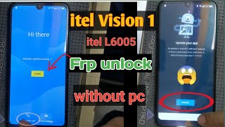 Itel Vision 1 Frp Bypass  Itel L6005✔️ Frp Google Account Remove✅New Video 2024 [upl. by Annwahsal]