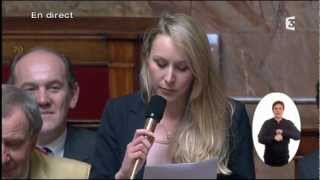 Question de Marion Marechal Le Pen FN à Manuel Valls  Assemblée Nationale 190313 [upl. by Esimorp]