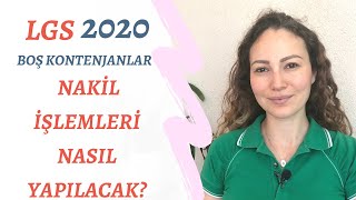 LGS Nakil İşlemleri Nasıl Yapılacak LGS 2020 Boş Kontenjanlar [upl. by Bresee]