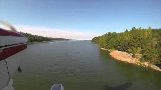 Floatplane flying in Finland summer 2013 with Cessna 172 Aqua 2200 floats OHCTL [upl. by Roland]