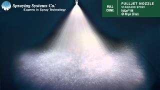 FullJet® HH Standard Spray Nozzle Pattern Demonstration by Spraying Systems Co [upl. by Newmann733]