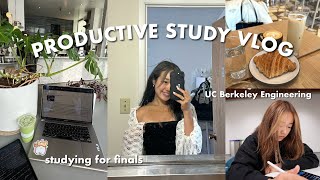 PRODUCTIVE STUDY VLOG 🍵 ⋆𐙚₊˚⊹♡ studying for finals  college day in my life [upl. by Sundberg]