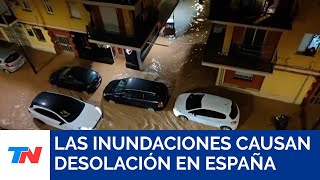 Caos y desolación en España por causa de las devastadoras inundaciones [upl. by Vivica]