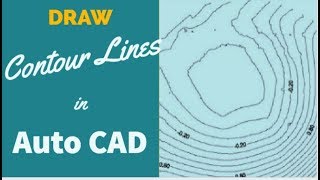 SWDTM How To Draw Contour Lines in AutoCAD Part1 [upl. by Akiv85]