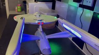 Star Trek Refit 1537 model kit built and lit [upl. by Acinorehs]