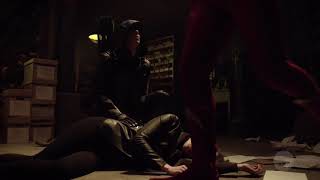 Elseworlds Part 2 Barry and Oliver Hallucination Fight full scene [upl. by Poree]