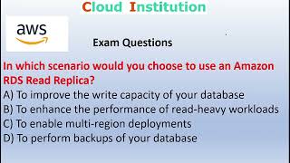 AWS solutions architect associate global exam questions [upl. by Effy]