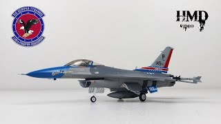 Lockheed F16C Fighting Falcon USAF Virginia ANG Witty Wings Sky Guardians 172 Diecast Model [upl. by Eikcor]