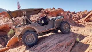 Grampas Jeep and Bam Bam on the Shedder Trail in Logandale NV [upl. by Oigolue]