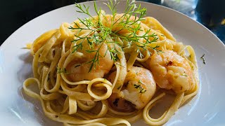 LINGUINE PRAWN PASTA [upl. by Adnaluy]