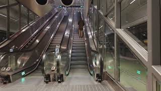 Sweden Stockholm Odenplan Train Station 6X escalator [upl. by Imiaj]