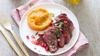 Recette  Magret de canard sauce grenade [upl. by Oniluap]