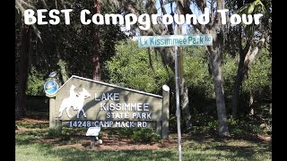 Lake Kissimmee State Park Florida  BEST Full Campground Detailed Walk Thru Tour of EVERY Campsite [upl. by Margarette334]