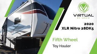 2020 XLR Nitro 28DK5 Fifth Wheel Toy Hauler WalkThrough [upl. by Gilbye]