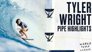 2x World Champ Tyler Wright Pipeline Highlights [upl. by Orlena]