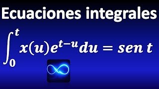 301 Ecuación integral resuelta mediante convolución y Transformada de Laplace [upl. by Ecirtahs554]