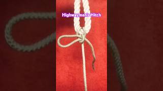 Highwayman’s Hitch How to tie quick release knot diy knot knottutorial shorts quickrelease [upl. by Margarethe457]