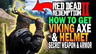 How To Get The Secret Viking Axe And Helmet Red Dead Redemption 2 Secret Items RDR2 [upl. by Arreip]