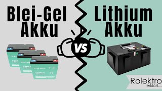 BleiGel vs Lithium Akku im Test  Akkuvergleich für EScooter Seniorenmobile ERoller [upl. by Ettelrac]