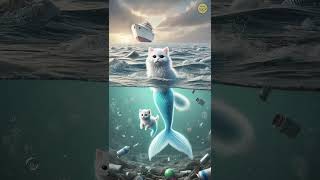 The Real Difference Between Feline and Aquatic Tails for Cat Lovers baby shorts viralvideo ai [upl. by Corel]