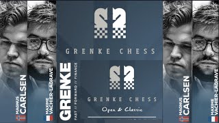 GRENKE Chess Classic and Open 2024 Magnus Carlsen Vs Maxime VachierLagrave [upl. by Lonne392]