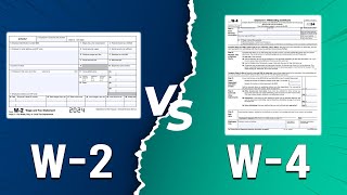 W2 vs W4  IRS Tax Form Comparison Whats The Differences Between These Forms [upl. by Anihpled955]