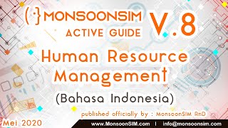 MonsoonSIM v8  Human Resource Management Indonesian Language [upl. by Harper]