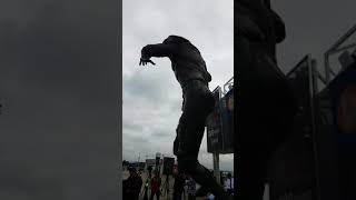 Johnny Unitas statue at Louisville football LampN Stadium Video from Sept 14 2017 [upl. by Harbard]