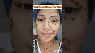 📈😍 VIRAL KOREAN FACE MASK Flaxseed shortsfeed viralshorts glassskin rose brunomars apt 🥰🌻 [upl. by Lucic555]