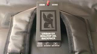 Chrome Urban EX Rolltop 26L BlckChrm Backpack Review 3221 [upl. by Elokin652]