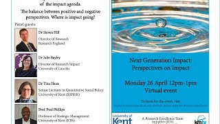 Next Generation Impact Perspectives on Impact Virtual Panel [upl. by Martie77]