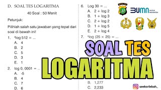 PEMBAHASAN SOAL TES LOGARITMA‼️PART 2 [upl. by Latimore378]