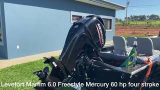 Levefort Marfim 60 Freestyle com Mercury 60 finalmente montado [upl. by Niahs82]