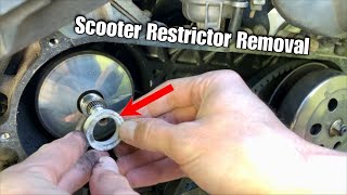 How To Put Back Or Remove 50ccm Scooter Speed Restrictor [upl. by Anetsirhc]