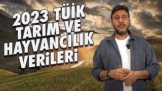 TÜİK 2023 TARIM VE HAYVANCILIK VERİLERİ [upl. by Acirea]