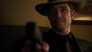 quotJustifiedquot Raylan Shoots Dickie Bennett [upl. by Tinya]