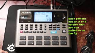 Alesis SR18 Drum Machine demo [upl. by Yejus]